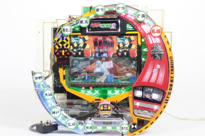 【卓上パチンコ】SANKYO  [CRF電車でGO!2 SF-T 1/356] オート機能付き 枠無しの画像1