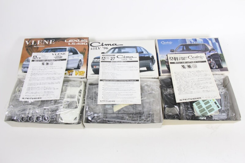【未組立】 童友社・FUJIMIなど 乗用車 プラモデル11点まとめセット [スープラ][シルビア][スカイライン] などの画像1