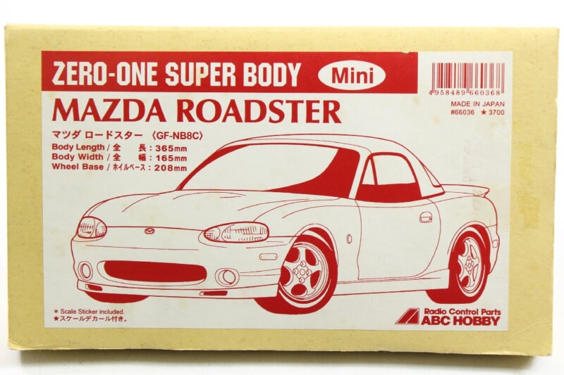 【未使用品】 ABC HOBBY  1/10 [マツダ ロードスター GF-NB8C] ボディ ZERO-ONE SUPER BODY Mini RC/ラジコンの画像1