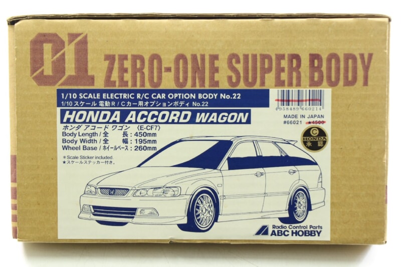 【未使用品】 ABC HOBBY  1/10 [ホンダ アコード ワゴン E-CF7] ボディ ZERO-ONE SUPER BODY RC/ラジコンの画像1