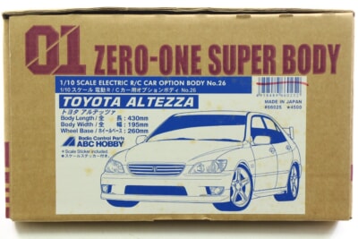 【未使用品】 ABC HOBBY  1/10 [トヨタ アルテッツァ] ボディ ZERO-ONE SUPER BODY RC/ラジコンの買取り品の画像