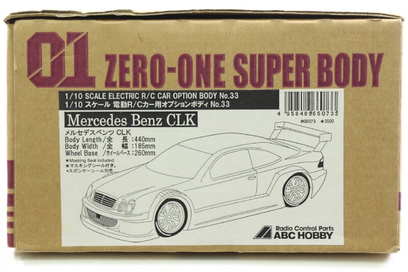 【未使用品】 ABC HOBBY  1/10 [メルセデスベンツ CLK] ボディ ZERO-ONE SUPER BODY RC/ラジコンの画像1