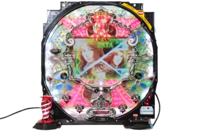 SANKYO  [CRフィーバー XJAPAN紅M] 卓上パチンコ 1/319.7 オート機能付きの買取り品の画像