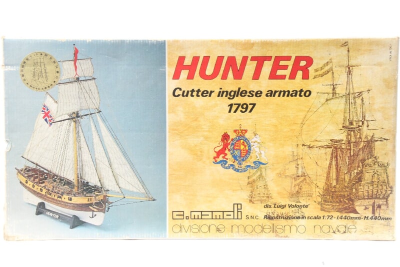 Mamoli・ HUNTER [Cutter inglese armato 1797] 1/72スケール 木製帆船模型組立キットの画像1