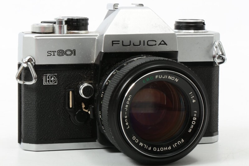 FUJICA ・ [ST801] フィルムカメラ レンズ[FUJINON 1:1.4 f＝50mm]の画像1