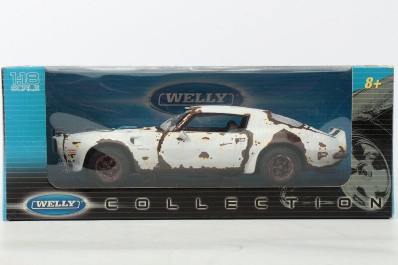 WELLY ・ 1:18 1972 ポンティアック ファイヤーバード Trans Am サビ塗装 ウェザリングペイント品の画像1