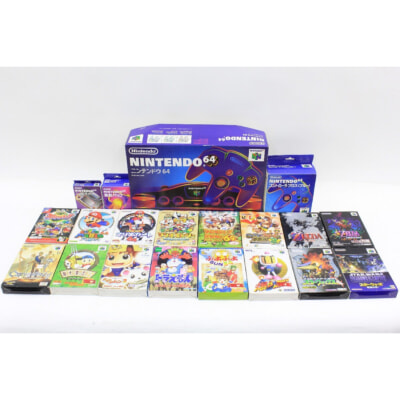 Nintendo64 本体 + ソフト（箱あり）の買取り品の画像