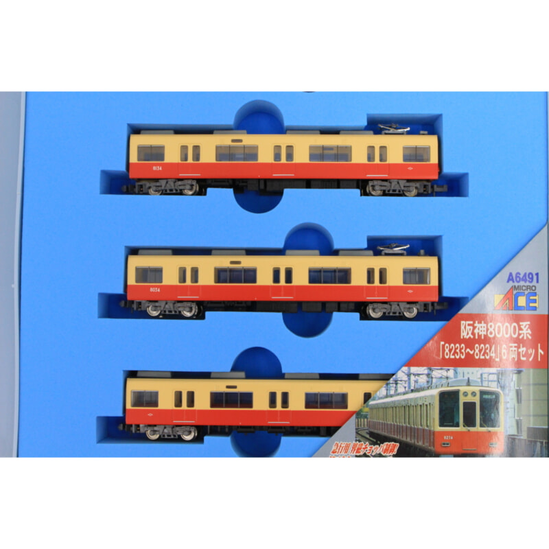 MICROACE A-6491 阪神電鉄8000系 8233−8234 6両セット Nゲージの画像1