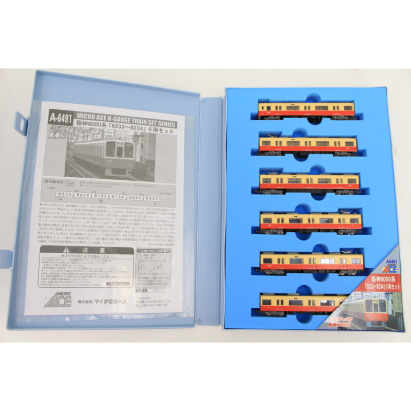 MICROACE A-6491 阪神電鉄8000系 8233−8234 6両セット Nゲージの画像1