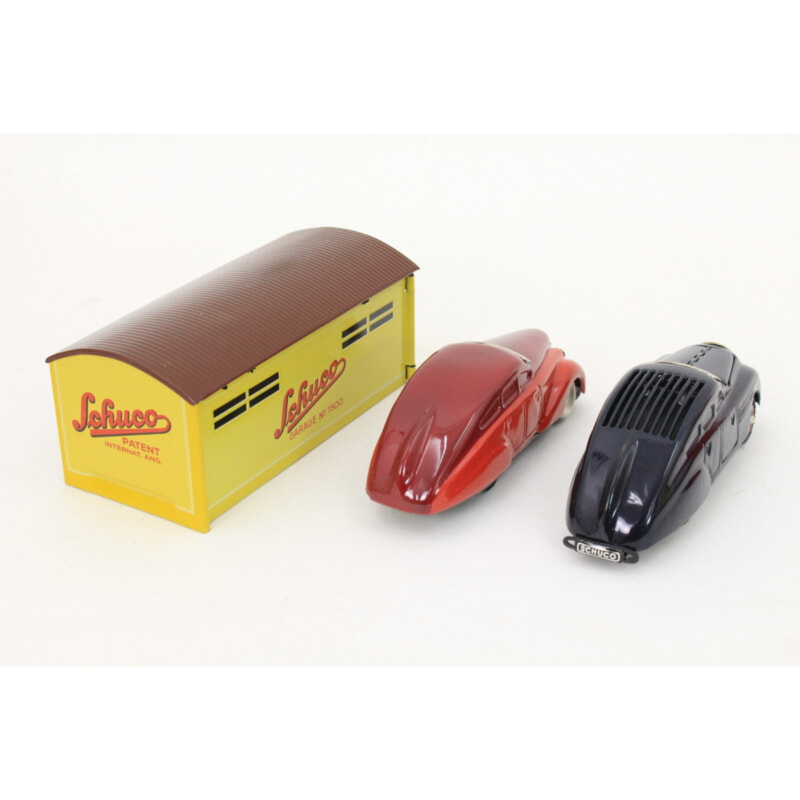 Schuco Garage mit Kommandoauto und Wendeauto Art.Nr.01071の画像1