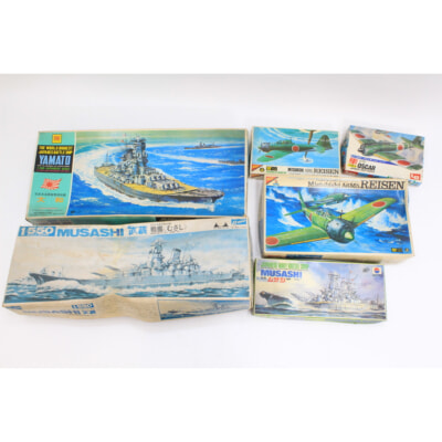 戦艦・戦闘機 プラモデルの買取り品の画像