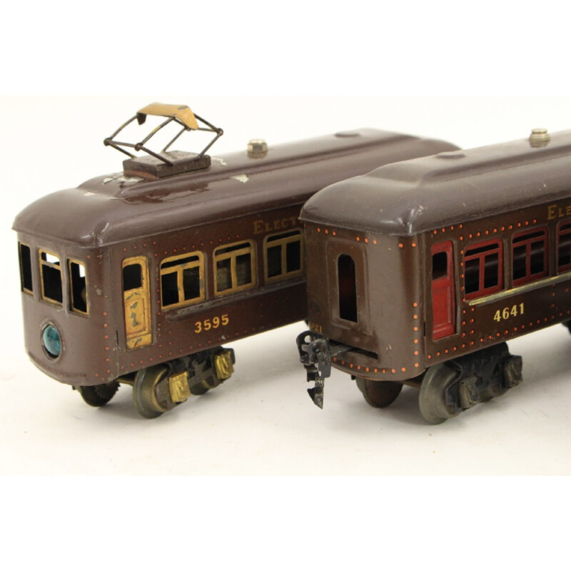 SEKI ブリキ ELECTRIC CARS 4輌セット Oゲージの画像1