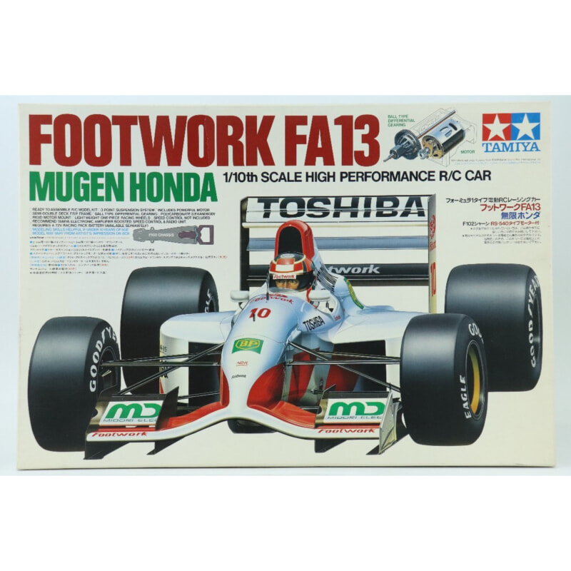TAMIYA 1/10電動RC フットワークFA13 無限ホンダ 58114の画像1