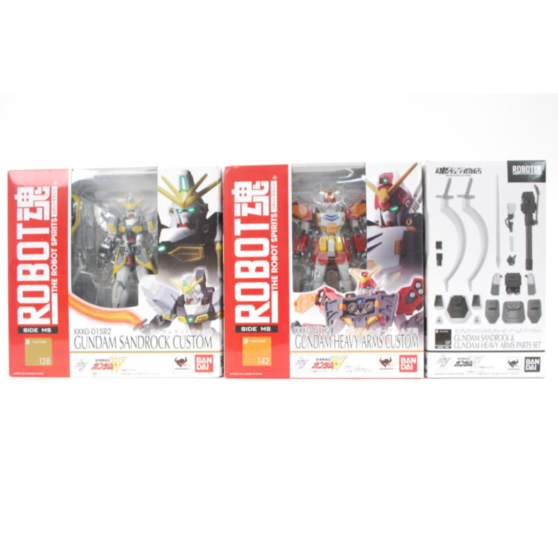 BANDAI バンダイ ROBOT魂 新機動戦記ガンダムW ガンダムヘビーアームズ改 + ガンダムサンドロック改の画像1