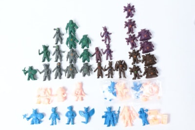 【当時物・一部未切り】 ドラゴンクエスト アベル伝説  食玩＋ドラ消し まとめ 森永ファイツ ドラクエ 消しゴムの買取り品の画像