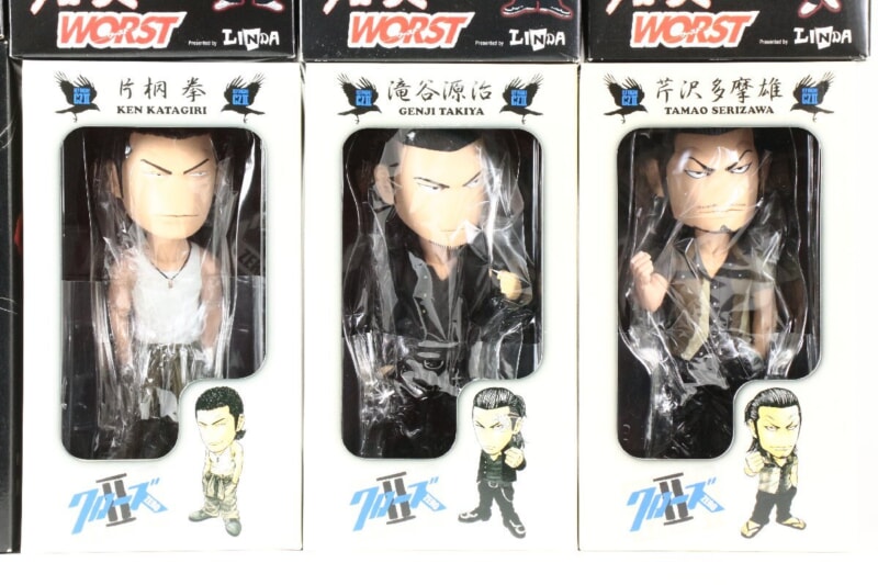 【未開封品】 LINDA/DIVE  クローズ×WORST CRAZY HEADS フィギュア まとめセット [花木九里虎][杉原誠]などの画像1