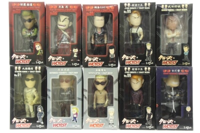 【LIMITED EDITION 含む】 LINDA/DIVE  [クローズ×WORST] CRAZY HEADS フィギュア まとめセット [月本光政]などの買取り品の画像