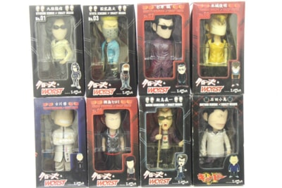 LINDA/DIVE  [クローズ×WORST][QP] CRAZY HEADS フィギュア まとめセット [九能龍信][石田小鳥]などの買取り品の画像