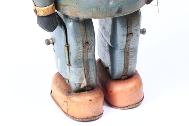 【当時物】 野村トーイ  鉄人28号 ブリキロボット 全高：約34cmの画像1