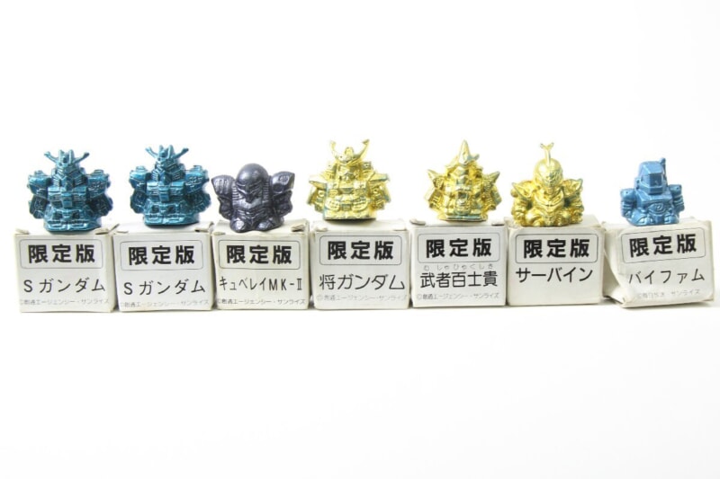 ガン消し  ガシャポン戦士シリーズ 限定版ダイキャスト製フィギュア まとめセット Sガンダム/キュベレーMK-Ⅱ/将 などの画像1