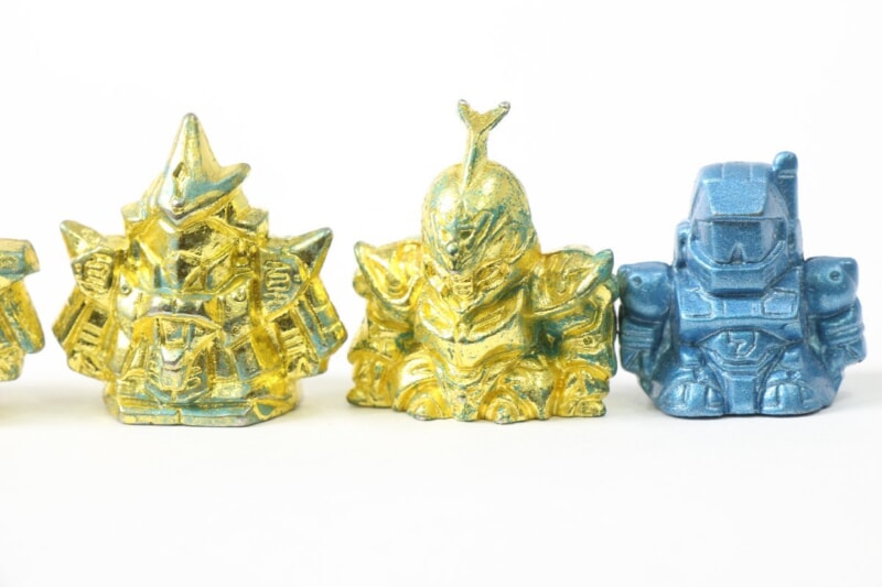 ガン消し  ガシャポン戦士シリーズ 限定版ダイキャスト製フィギュア まとめセット Sガンダム/キュベレーMK-Ⅱ/将 などの画像1