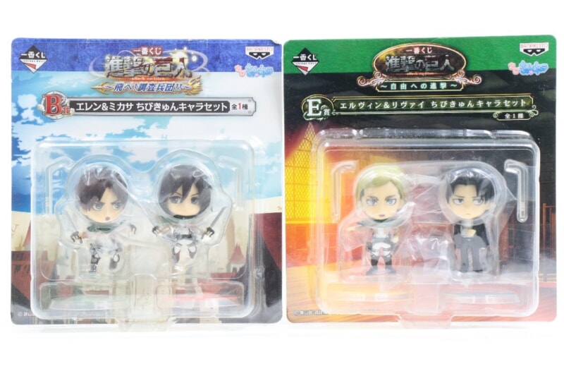 【未開封】 進撃の巨人  一番くじ フィギュア まとめセット [ちびきゅんキャラ]など バンプレストの画像1