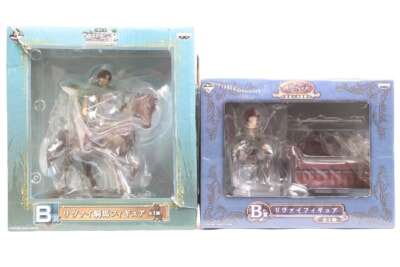 【未開封】 進撃の巨人  一番くじ リヴァイ フィギュア 2点セット バンプレストの買取り品の画像