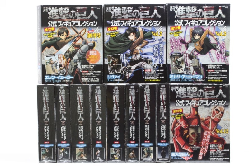 【未開封多数】 月刊 進撃の巨人 公式フィギュアコレクション  全12巻セット 講談社の画像1
