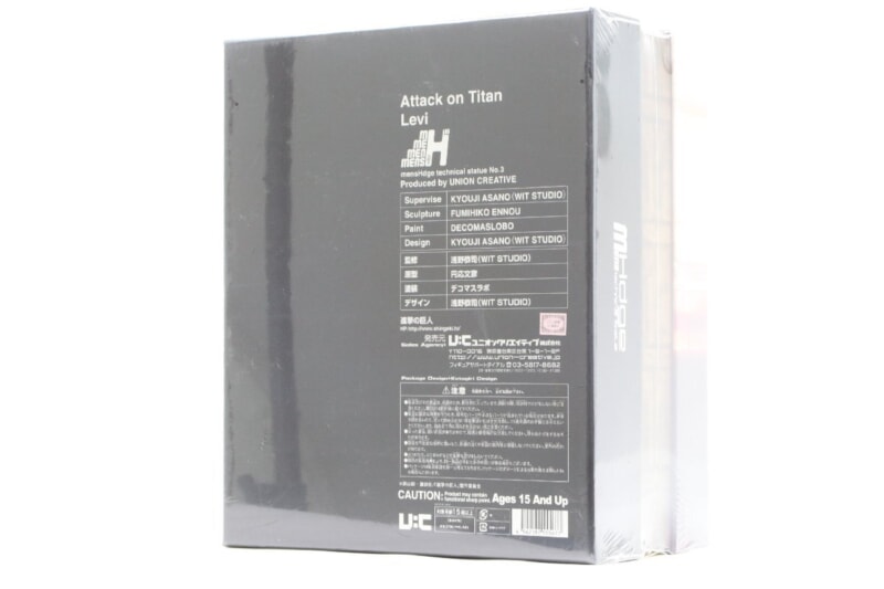 【未開封】進撃の巨人  mensHdge technical statue No.3 リヴァイ フィギュア ユニオンクリエイティブの画像1