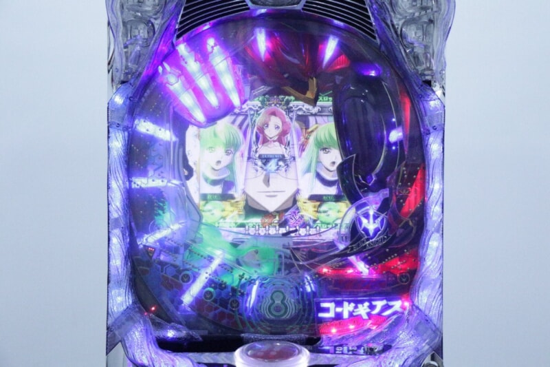 京楽  [CRぱちんこ コードギアスZ4 反逆のルルーシュ] 1/198.6 オートコントローラー・ボリューム調整付き パチンコ実機 100Vの画像1
