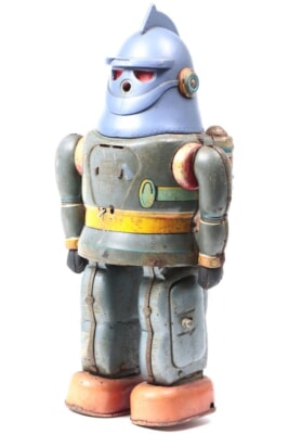 【当時物】 野村トーイ  鉄人28号 ブリキロボット 全高：約34cm