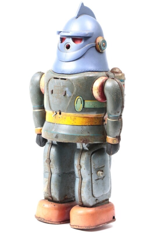 【当時物】 野村トーイ  鉄人28号 ブリキロボット 全高：約34cmの画像1