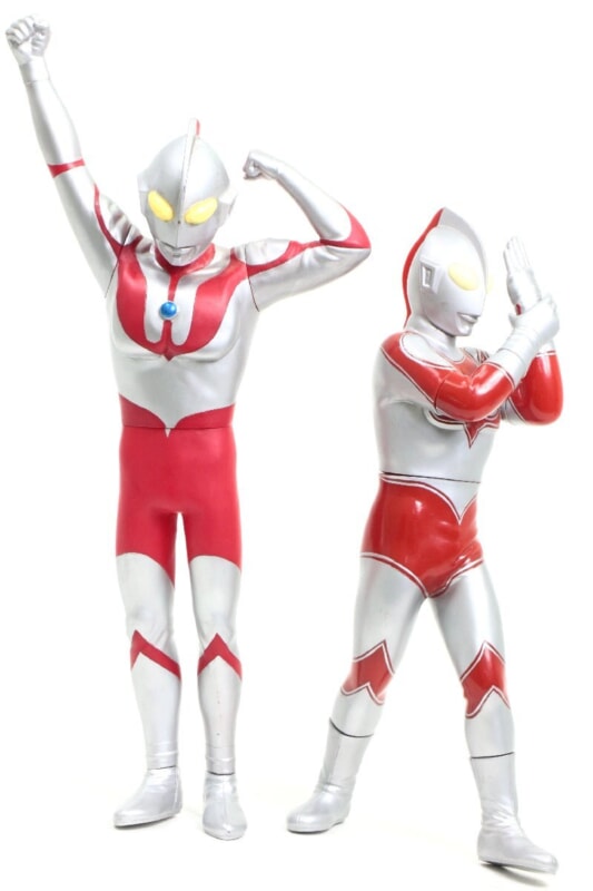 バンプレスト  ビッグソフビ 初代ウルトラマン/帰ってきたウルトラマン セット 全高：約50cmの画像1