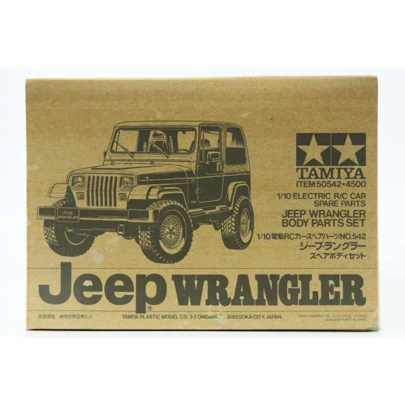 タミヤ 1/10 電動RCカースペアパーツNO.542 JEEP WRANGLER スペアボディセットの画像1