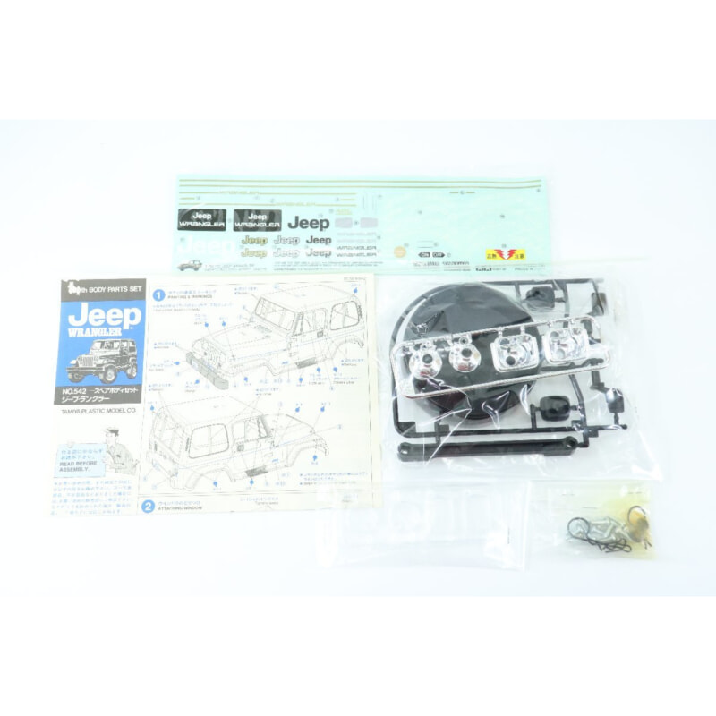 タミヤ 1/10 電動RCカースペアパーツNO.542 JEEP WRANGLER スペアボディセットの画像1