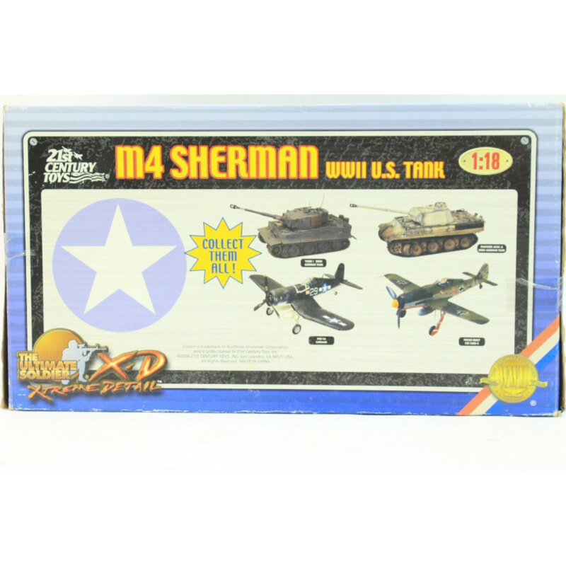 21st Century Toys m4 SHERMAN WWⅡ U.S.TANK 1/18の画像1