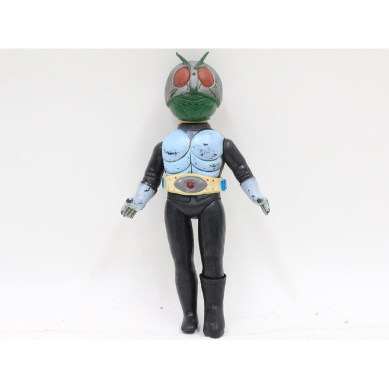 旧バンダイ  [仮面ライダー] ソフビ人形 約27cm マスク着脱の画像1