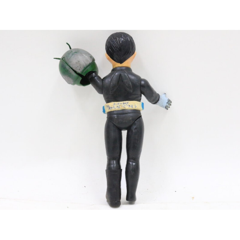 旧バンダイ  [仮面ライダー] ソフビ人形 約27cm マスク着脱の画像1