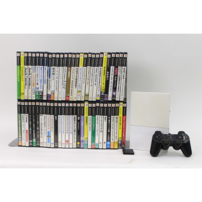 SONY PlayStation2（PS2） SCPH-90000 本体 + ソフトの買取り品の画像