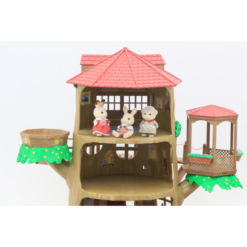 エポック シルバニアファミリー ツリーハウス + 赤い屋根のお家 ドールセットの画像1