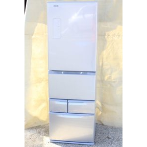 TOSHIBA 東芝 410L 5ドアノンフロン冷凍冷蔵庫 GR-417G(S) 2018年製の買取り品の画像