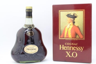 Hennessy ヘネシー X.O グリーンボトル 1000ml　箱ありの買取り品の画像