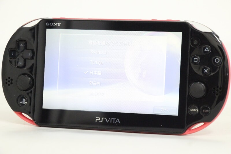 SONY  PSVITA 本体 PCH-2000 Wi-Fiモデル ピンク×ブラック 動作品の画像1